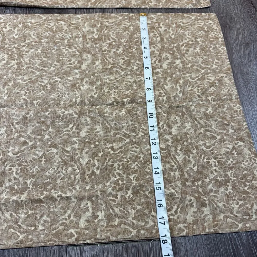 Vintage Ralph Lauren Rossellini Neutral Pair of Standard Pillow Cases